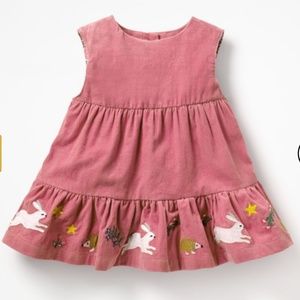 Baby Boden Tiered Corduroy dress size 12-18